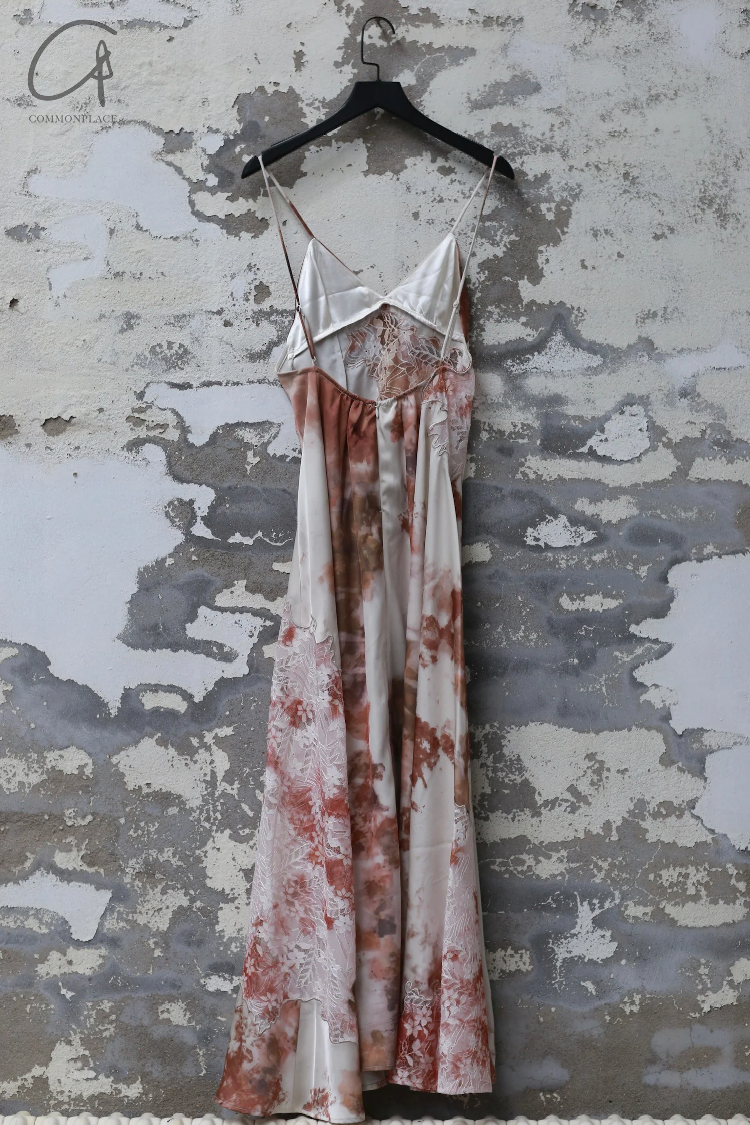 Peng Tai 24 Autumn and Winter Printed Asymmetric Lace Suspender Dress PT-PTW24C17-3-RANDOW - Image 6