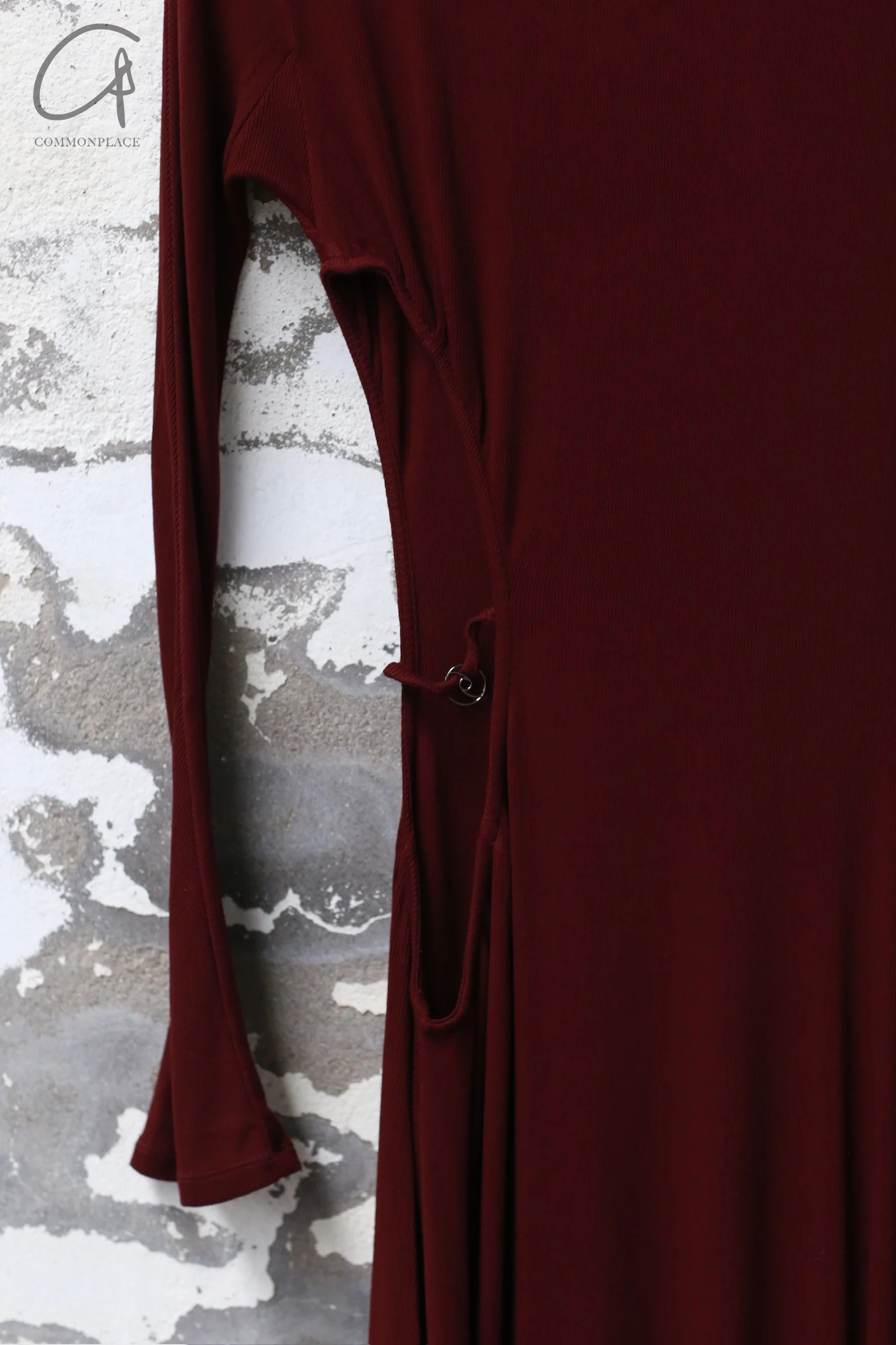 Peng Tai 24 Autumn and Winter Ultra-long Asymmetric Hollow Dress PT-PTW24C02-2 - Image 5
