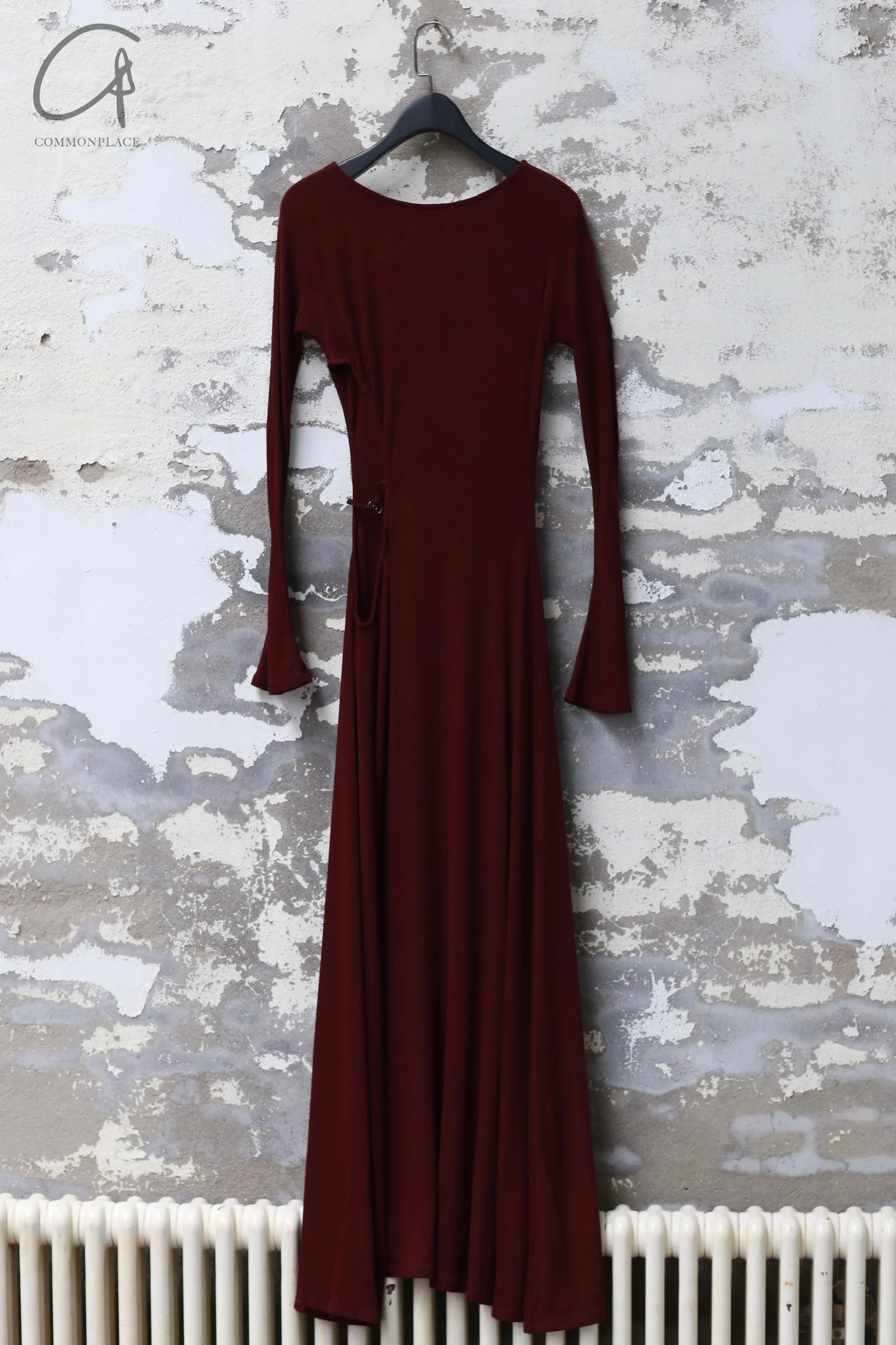 Peng Tai 24 Autumn and Winter Ultra-long Asymmetric Hollow Dress PT-PTW24C02-2 - Image 6