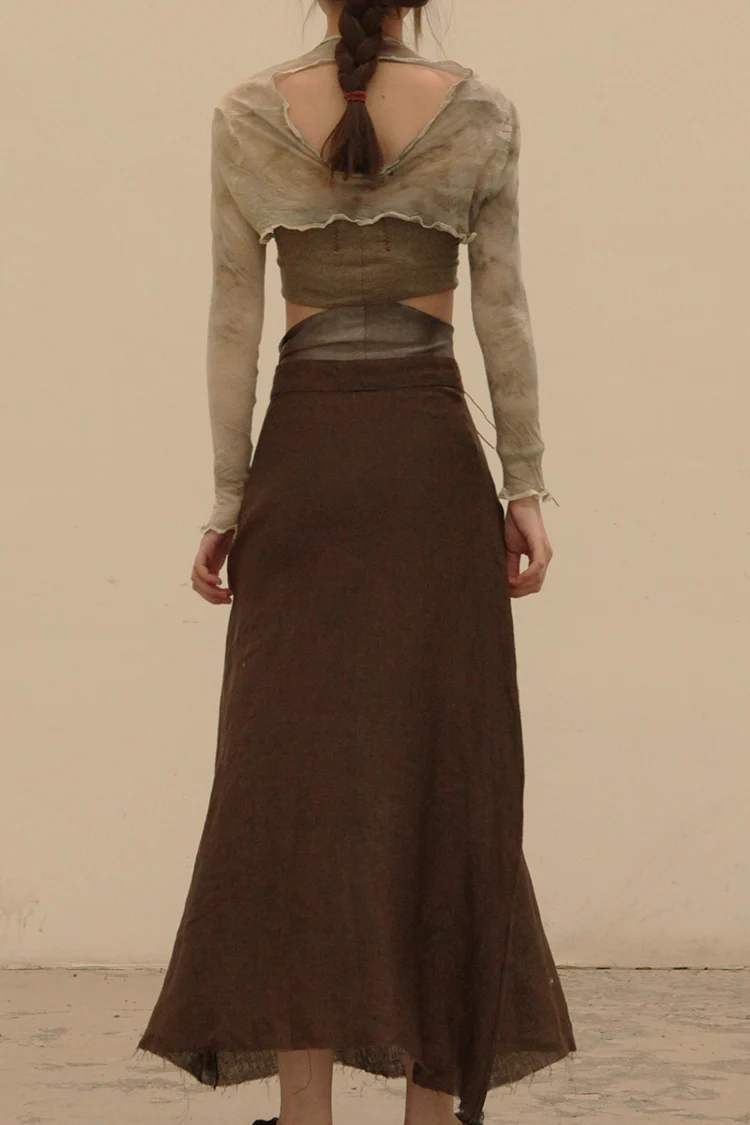 Peng Tai Cashmere natural dyed Shawl S21012 - Image 18