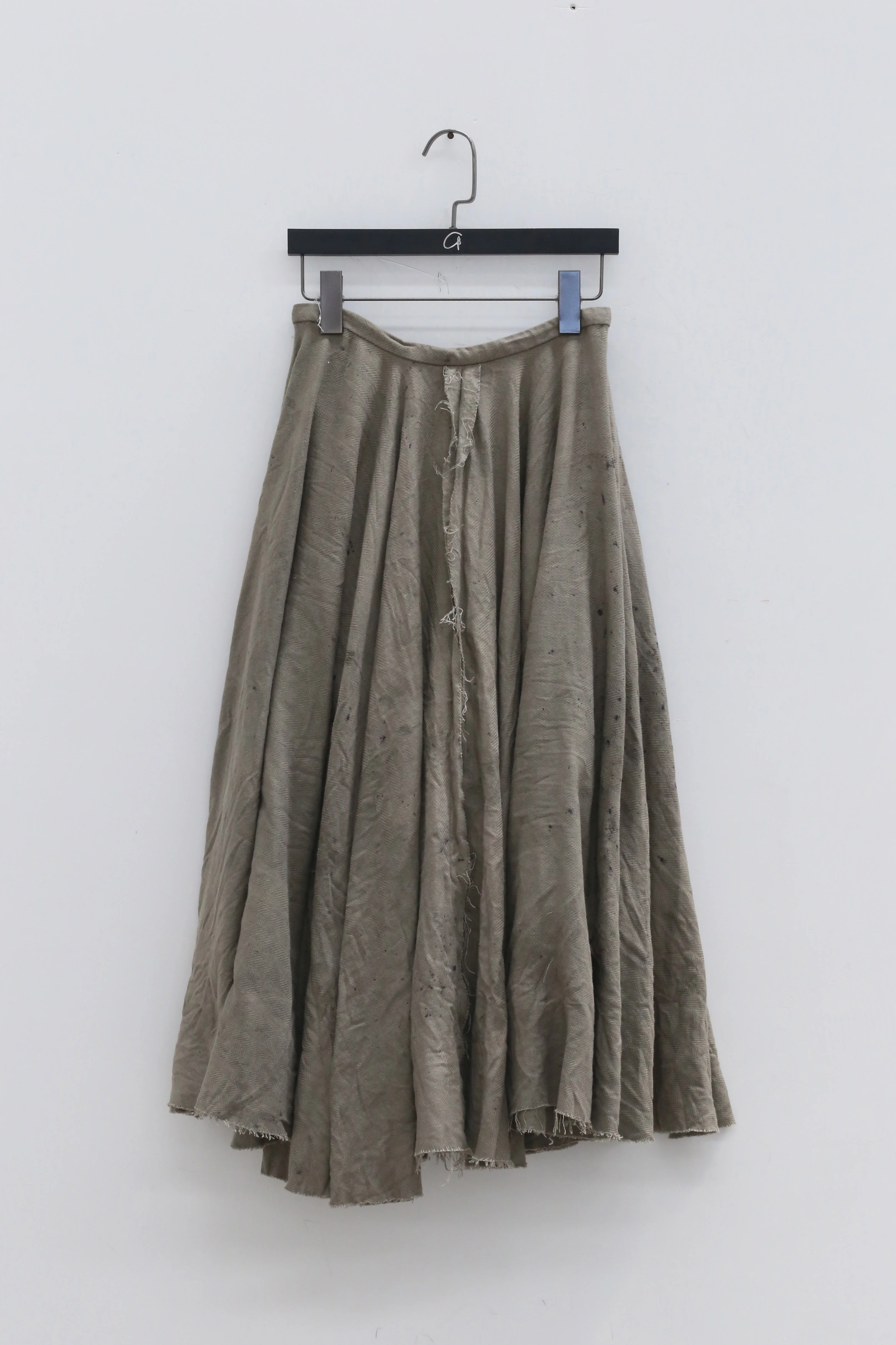 Peng Tai Linen lace wormwood dyed skirt W21070 PPT2032 - Image 4
