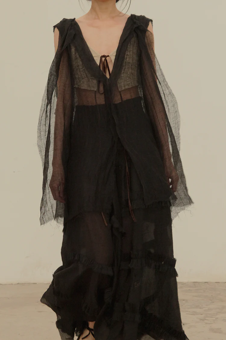Peng Tai silk gauze skirt S19028 PPT860 - Image 6