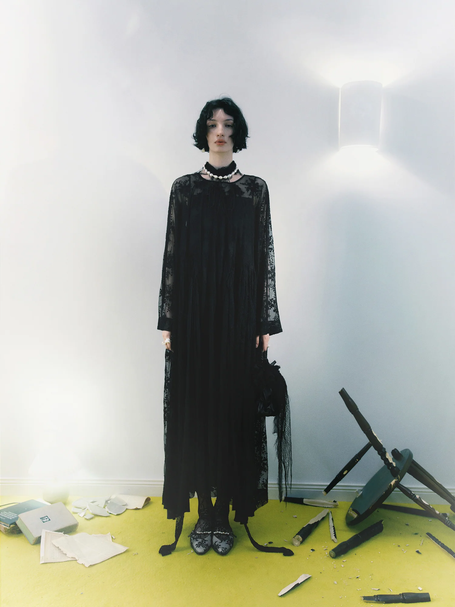 Pengtai 25 Autumn/Winter Luna Dress PT-PW25C07-2-BLACK - Image 5