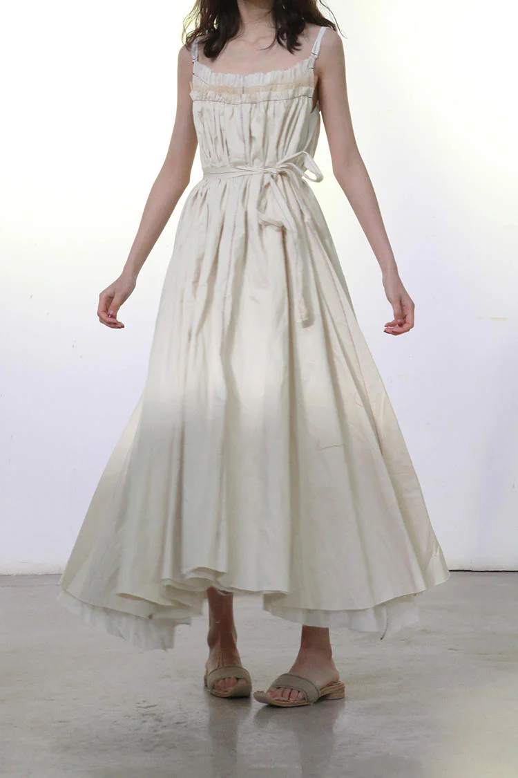 Peng Tai GATHERED SLEEVELESS DRESS WITH BELT S20082 - Image 2