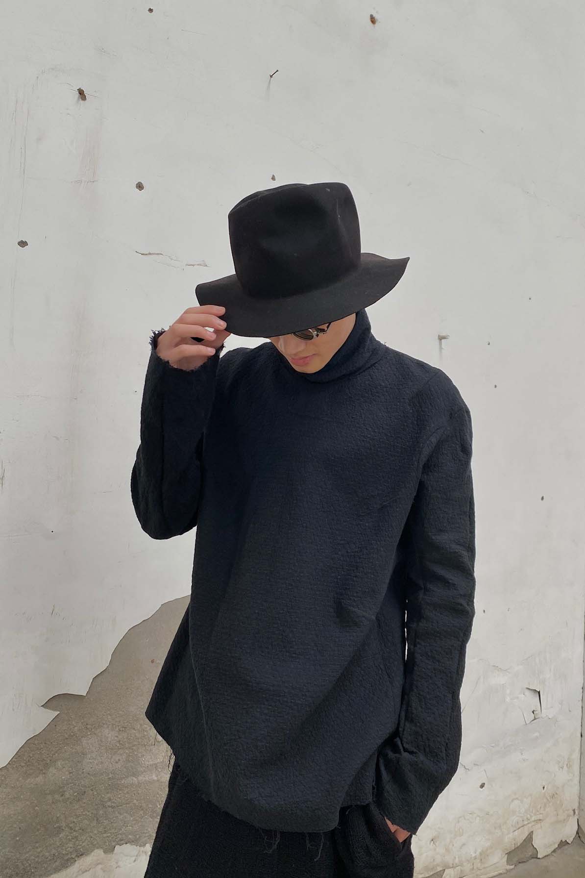 pengtai body structure cotton turtle neck top MW21011 black PPT19 - Image 29