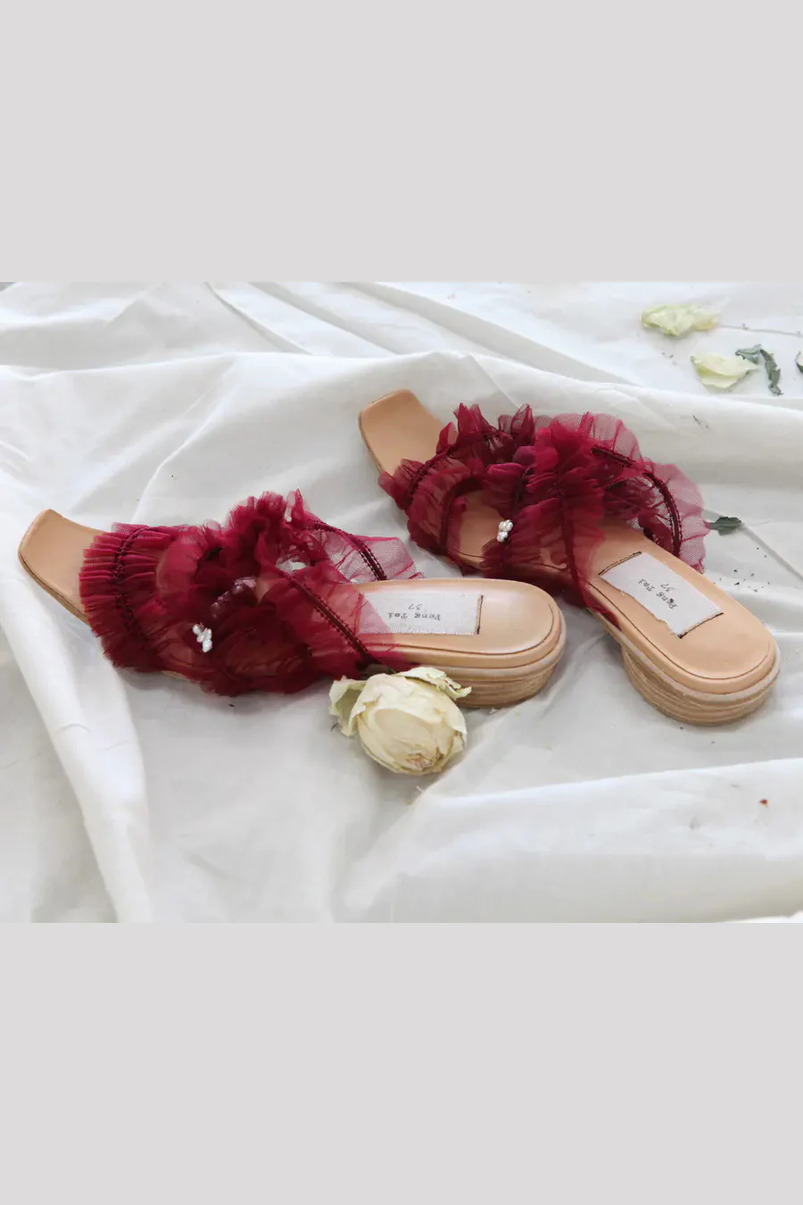 PengTai wine red ribbon shoes S19062 PPT845 - Image 4