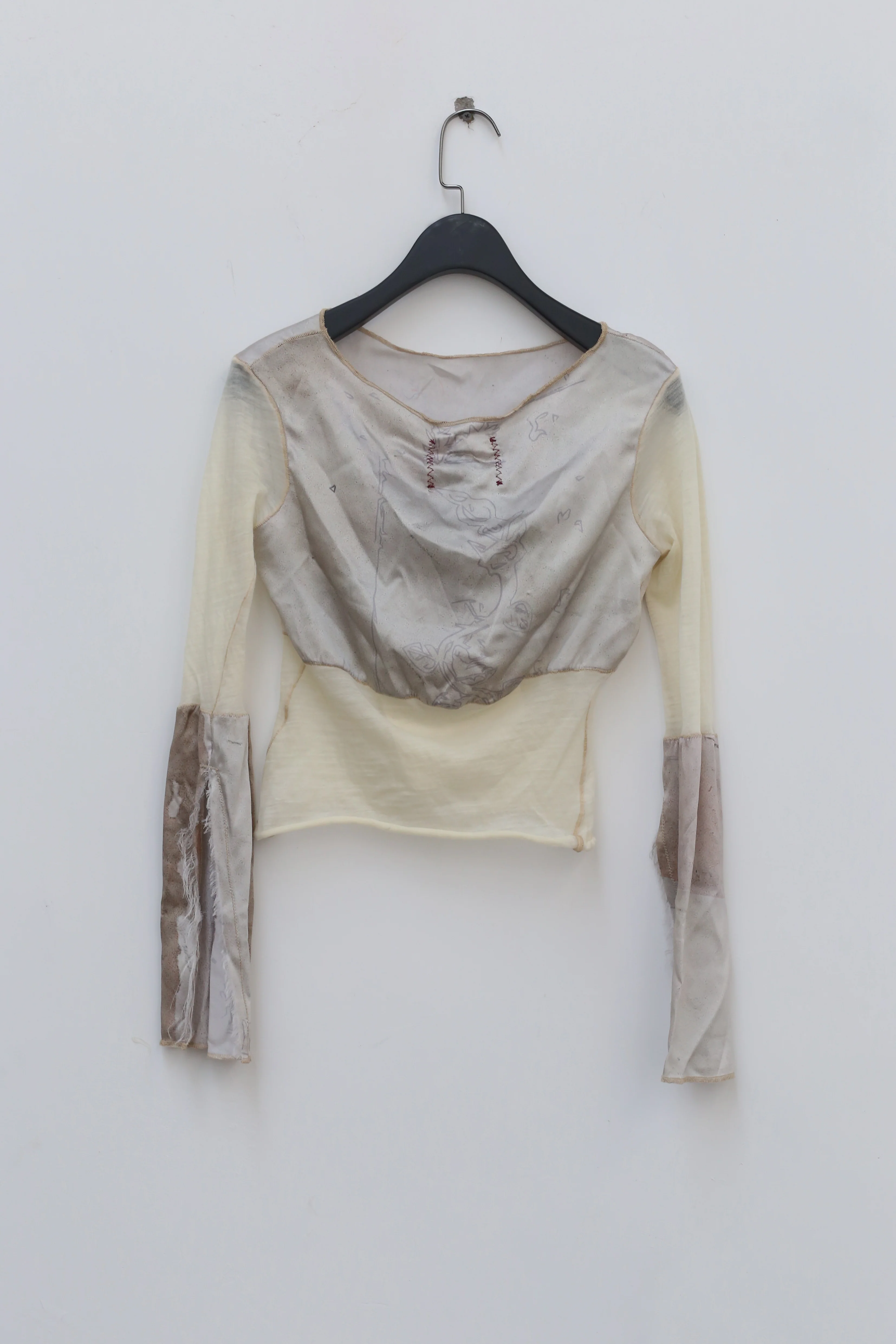 Peng Tai Cashmere mulberry silk printed top S21021 - Image 12