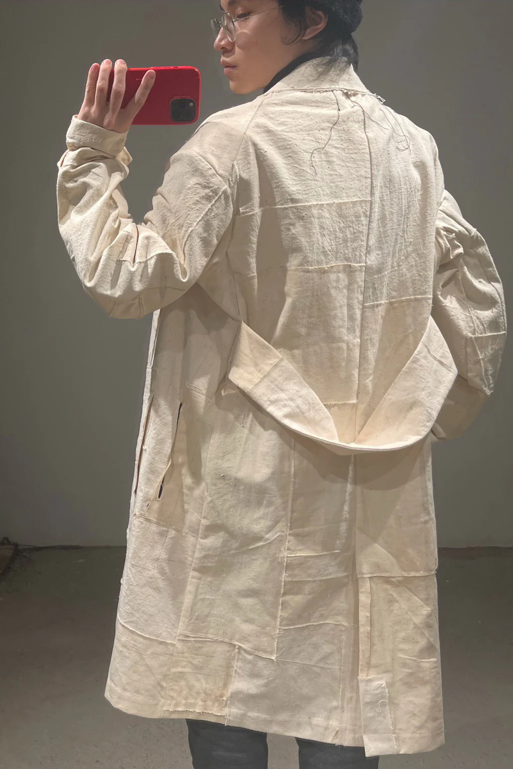 pengtai China Antique Cotton Repair Lab Coat PTS22M08-1 - Image 9