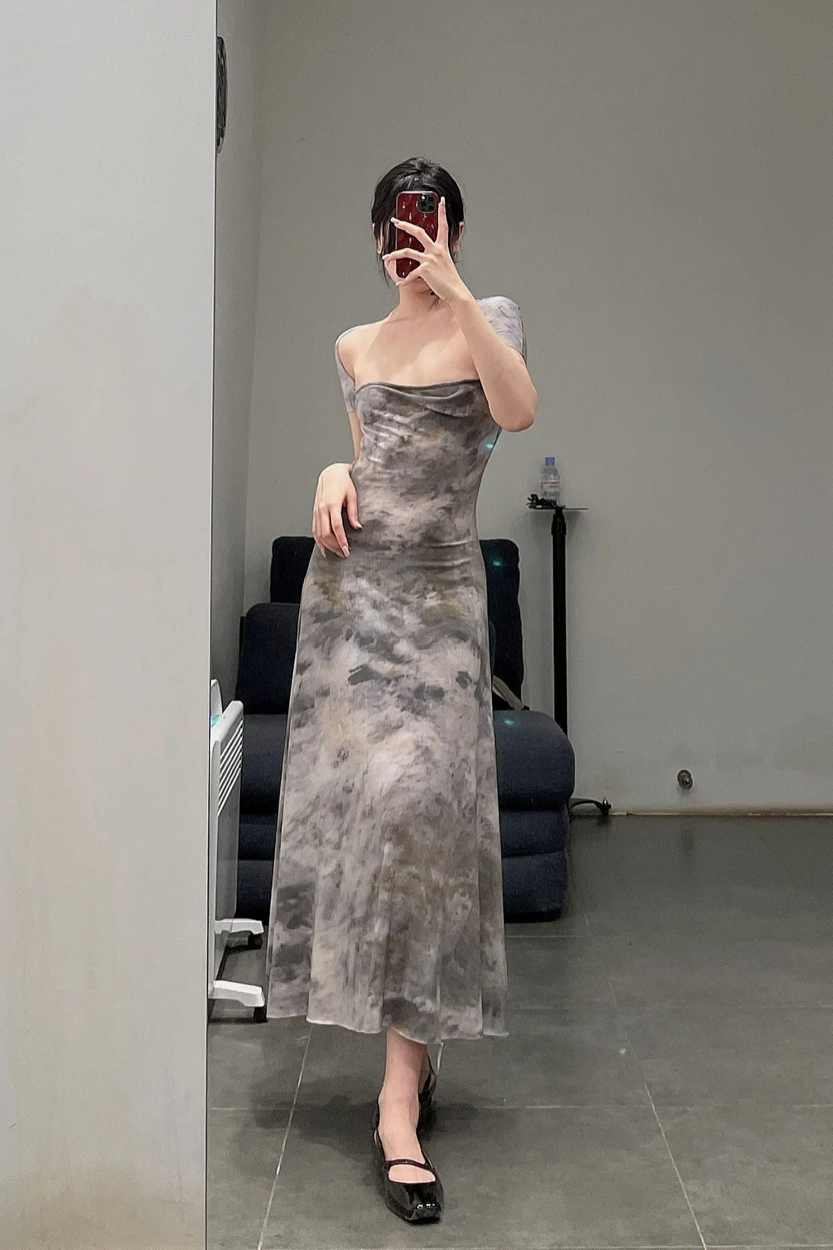 pengtai collarbone dress PTS22C05-1 - Image 15