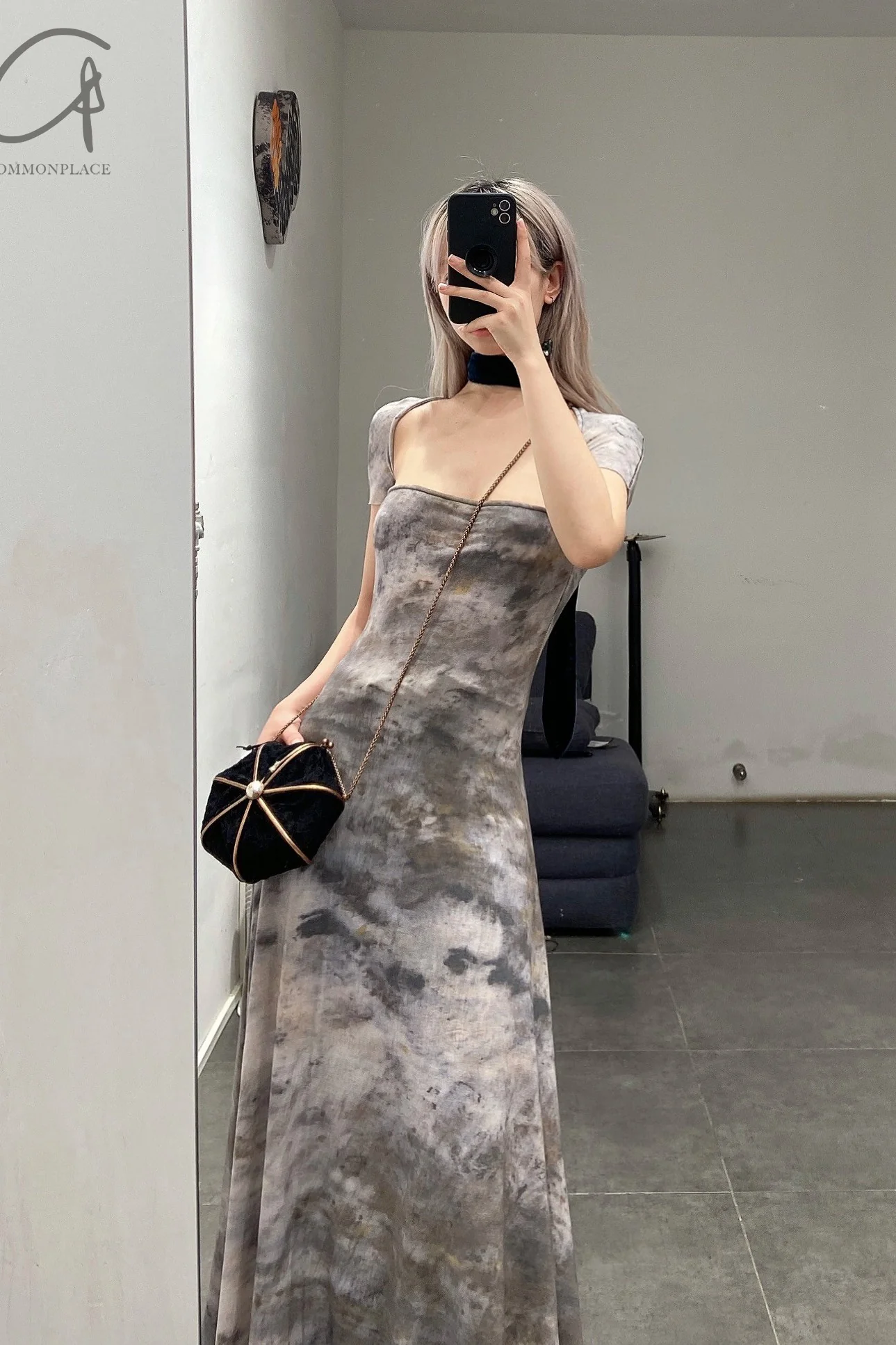 pengtai collarbone dress PTS22C05-1 - Image 9