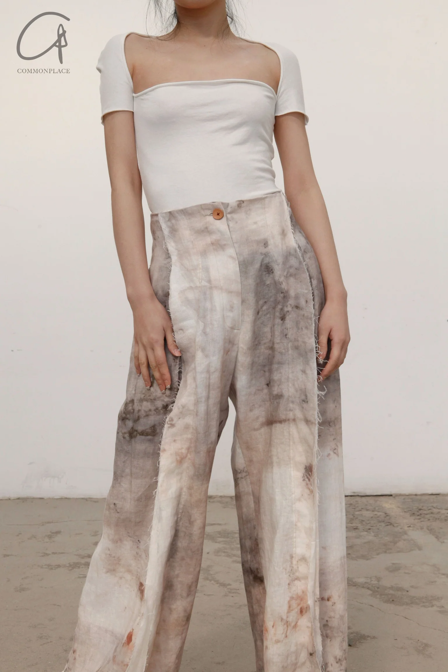 pengtai collarbone top PTS22A07-1 White PTS22A07 - Image 2