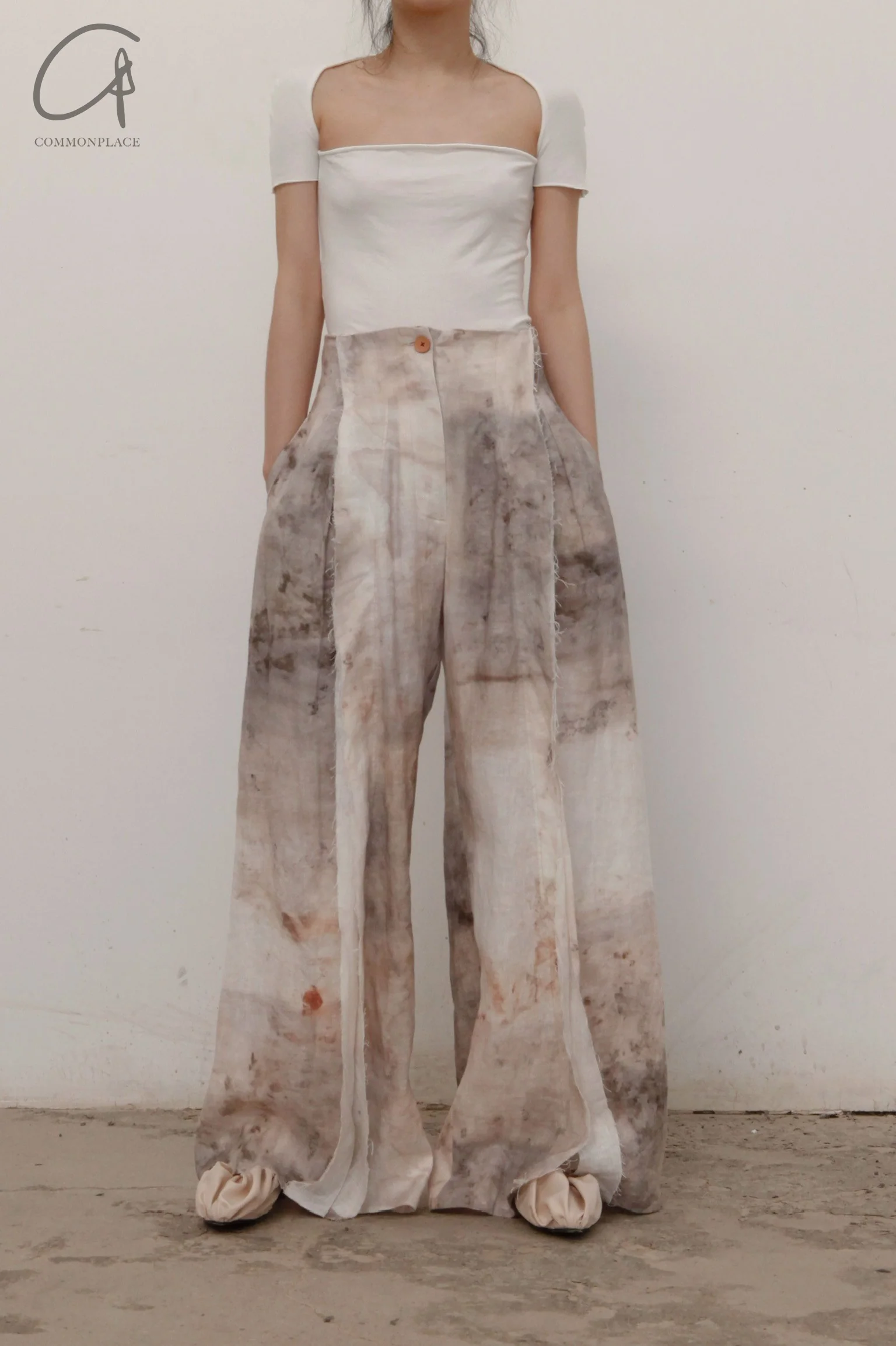 pengtai collarbone top PTS22A07-1 White PTS22A07 - Image 5
