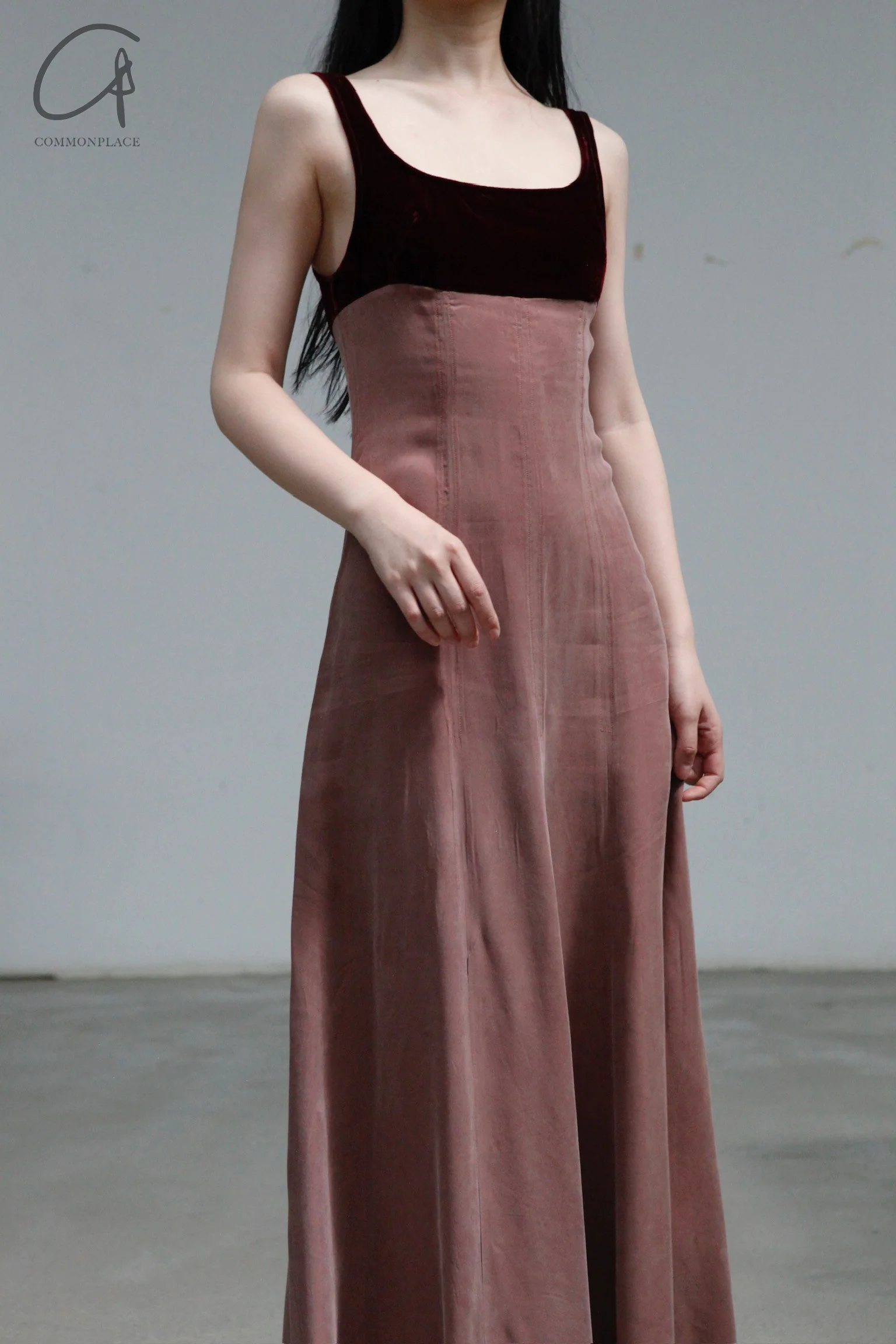 pengtai copper velvet dress PTS23C04-1 - Image 2