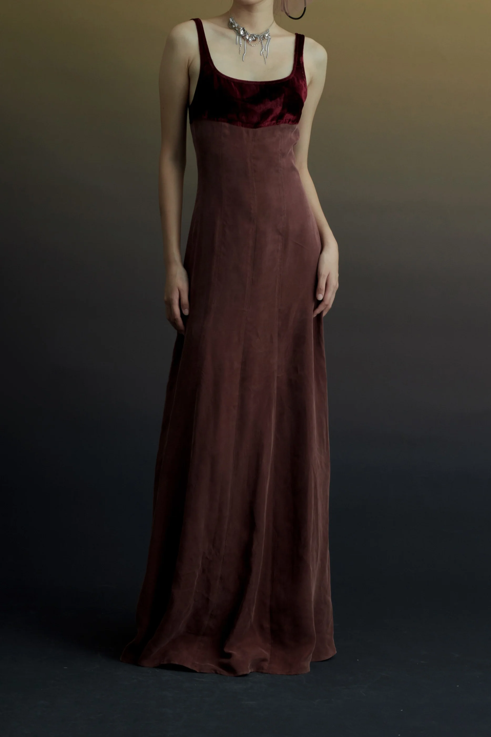 pengtai copper velvet dress PTS23C04-1 - Image 3