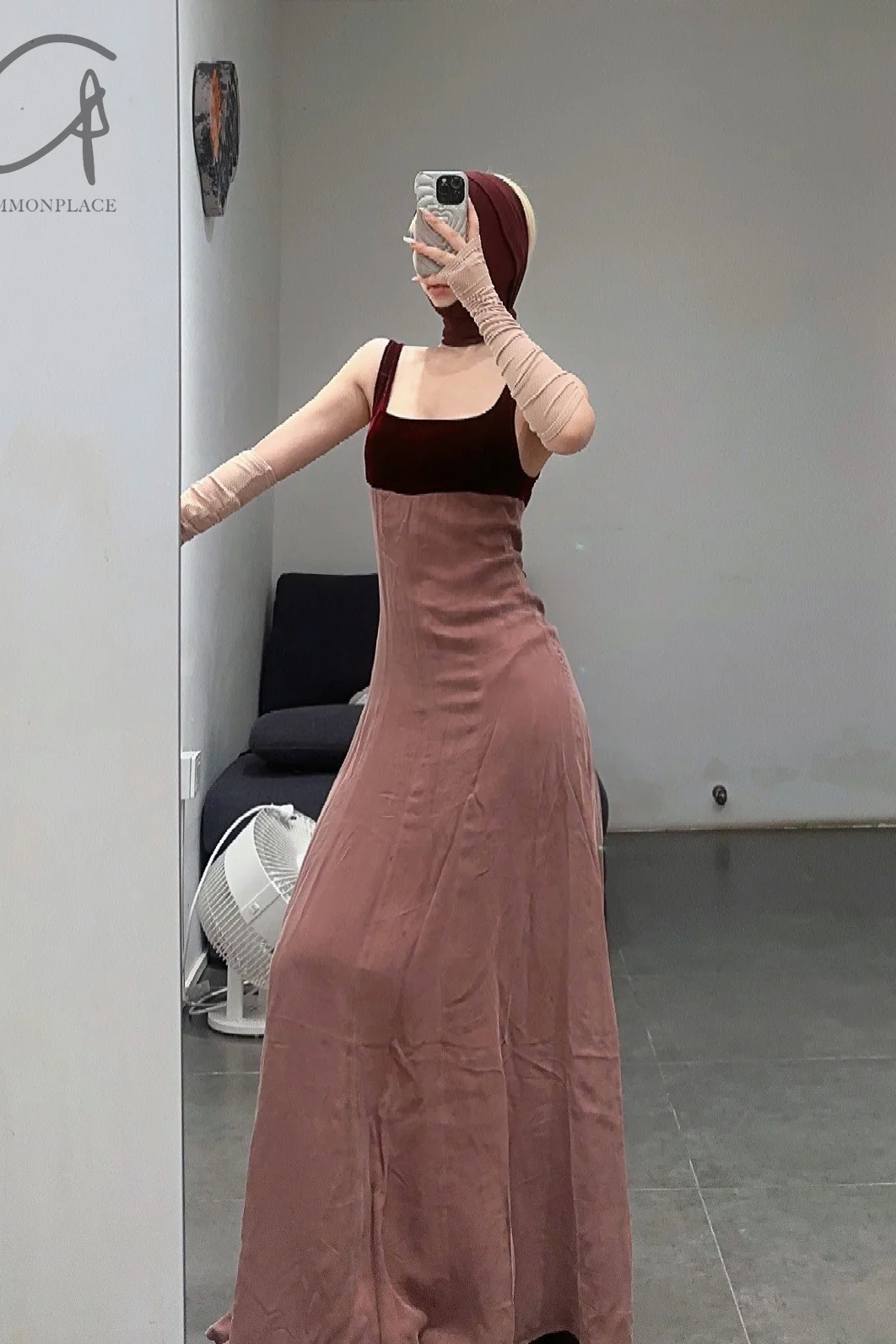 pengtai copper velvet dress PTS23C04-1 - Image 8