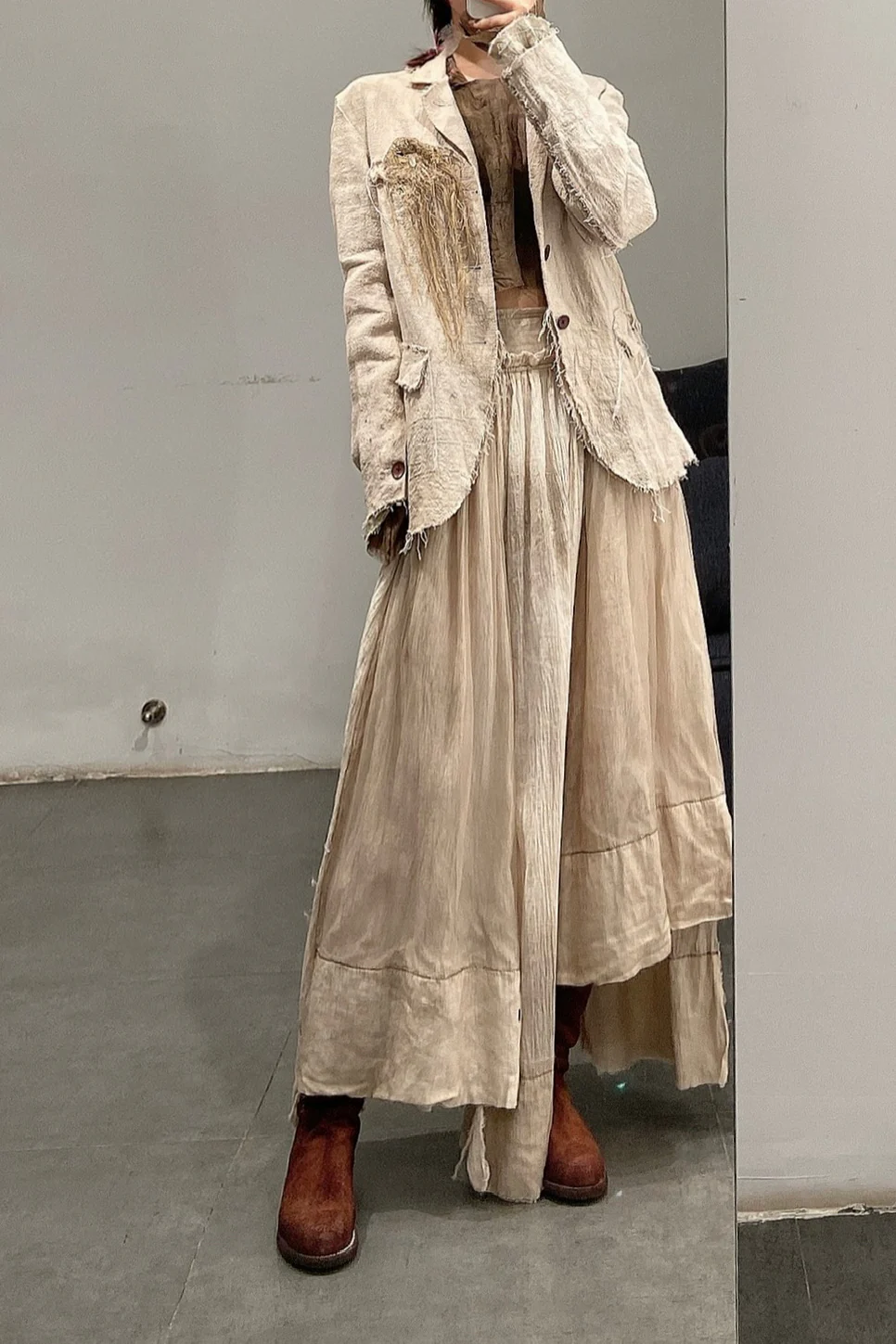 pengtai cotton and linen jacket S20315 - Image 10