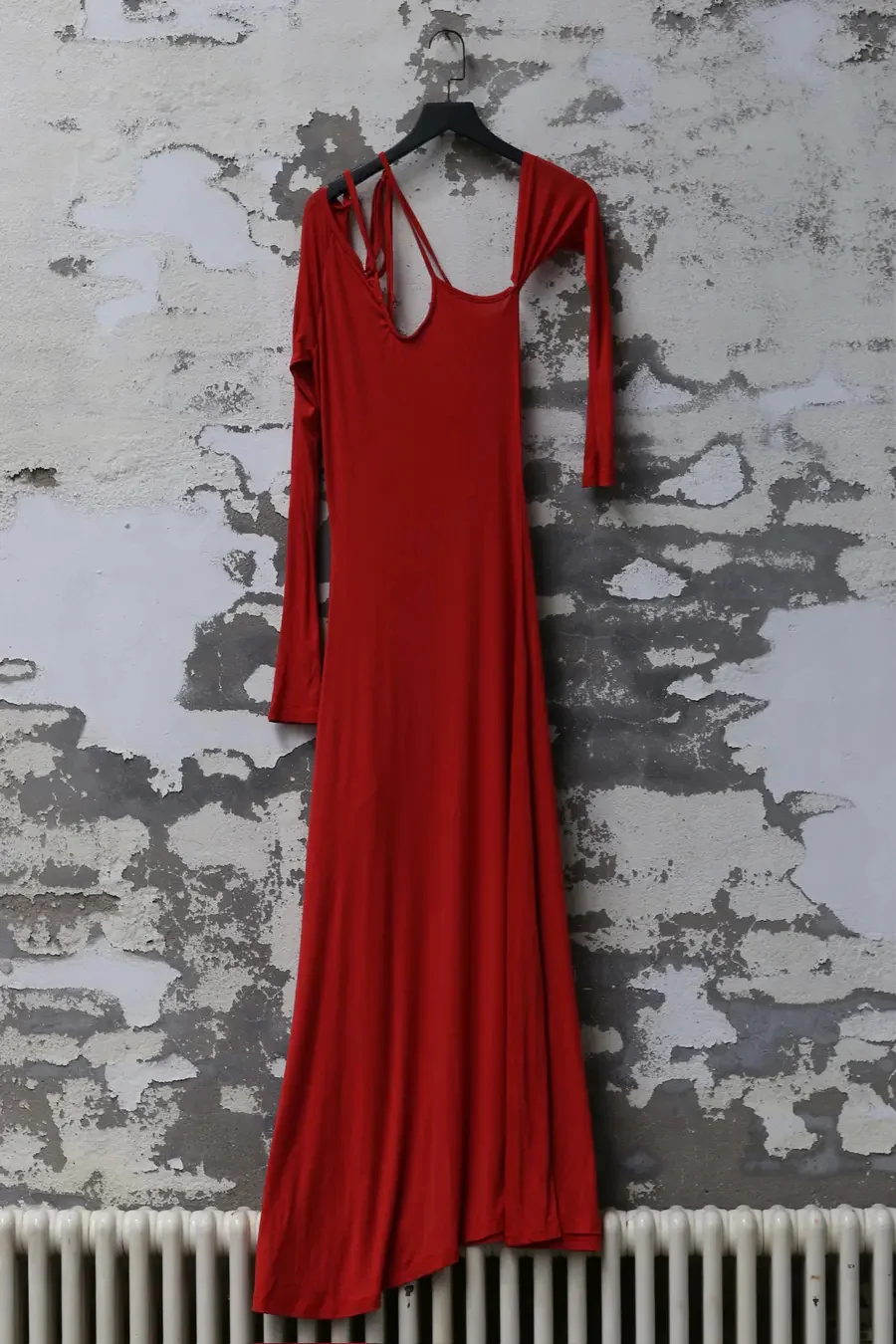 pengtai cotton c-neck dress PTW22C16-3 red - Image 4