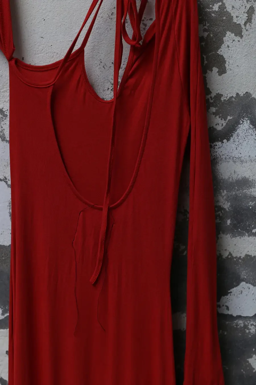 pengtai cotton c-neck dress PTW22C16-3 red - Image 6