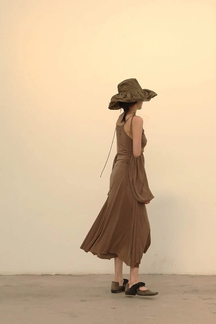 Peng Tai Cupro Cotton dress S21090 - Image 6