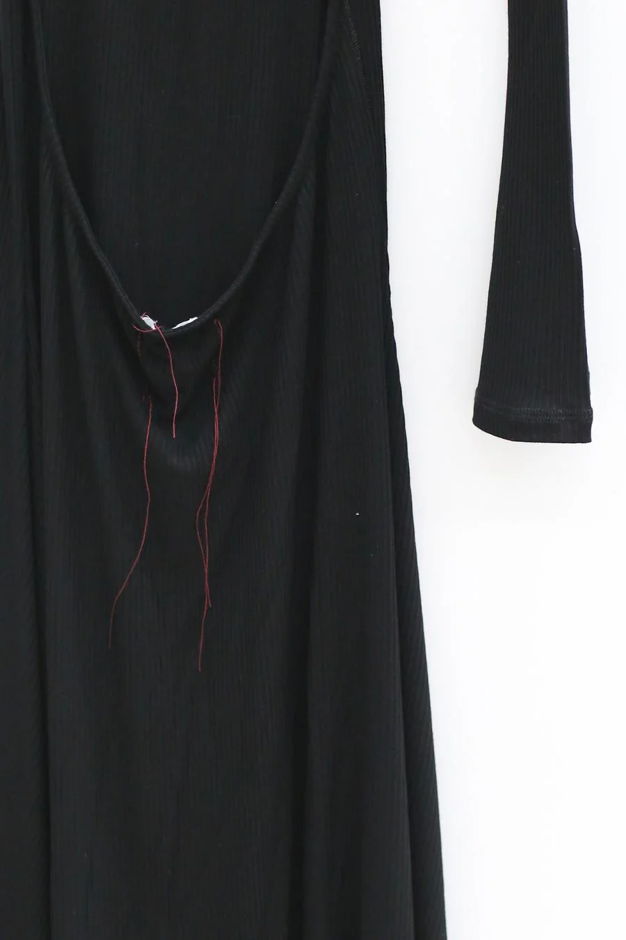 pengtai cotton knitted black evening dress PTW22C19-1 black (PTW22C19) - Image 12