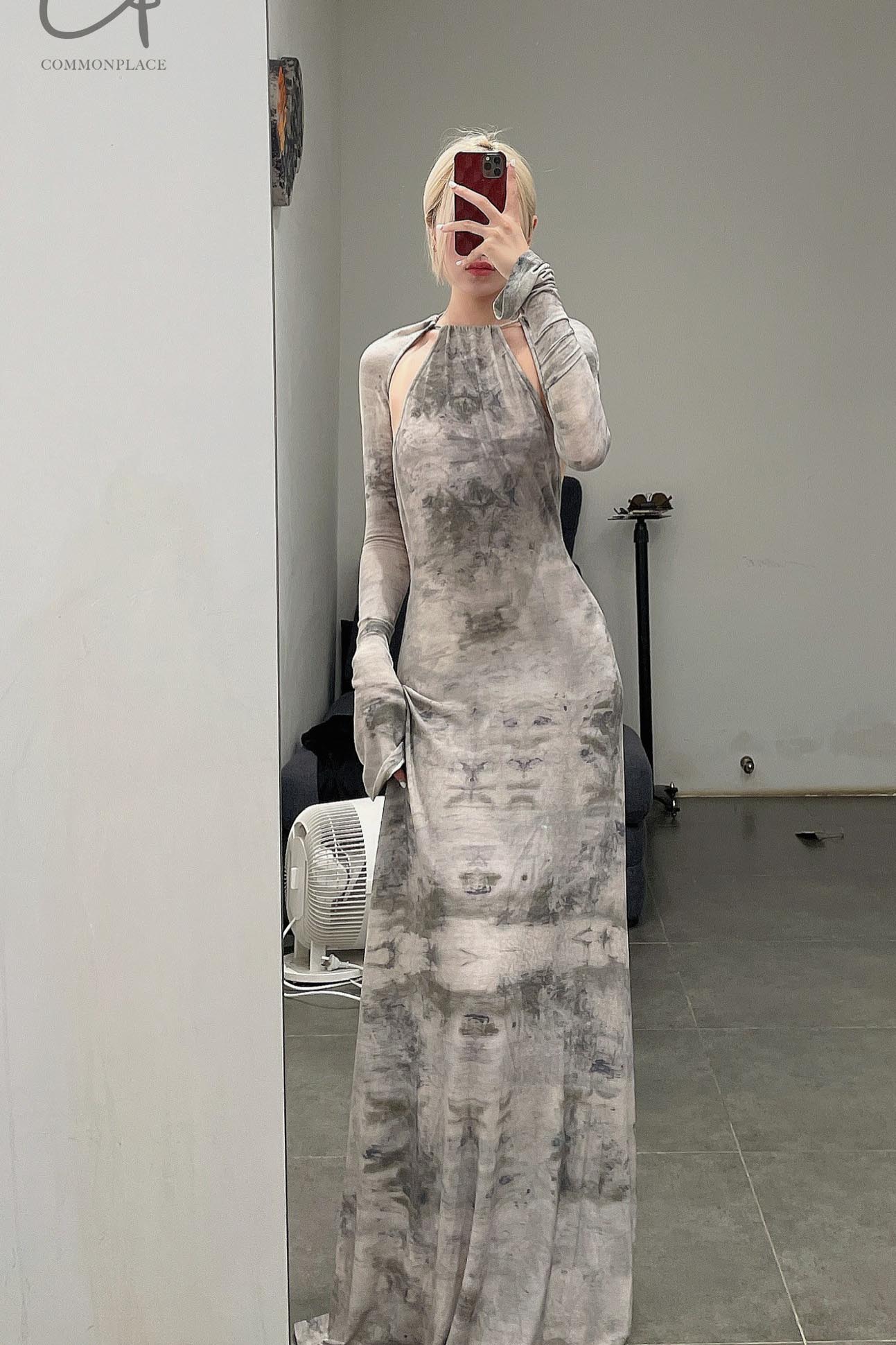 pengtai cotton knitted flower dyed evening dress PTW22C19-3 (PTW22C19) - Image 15