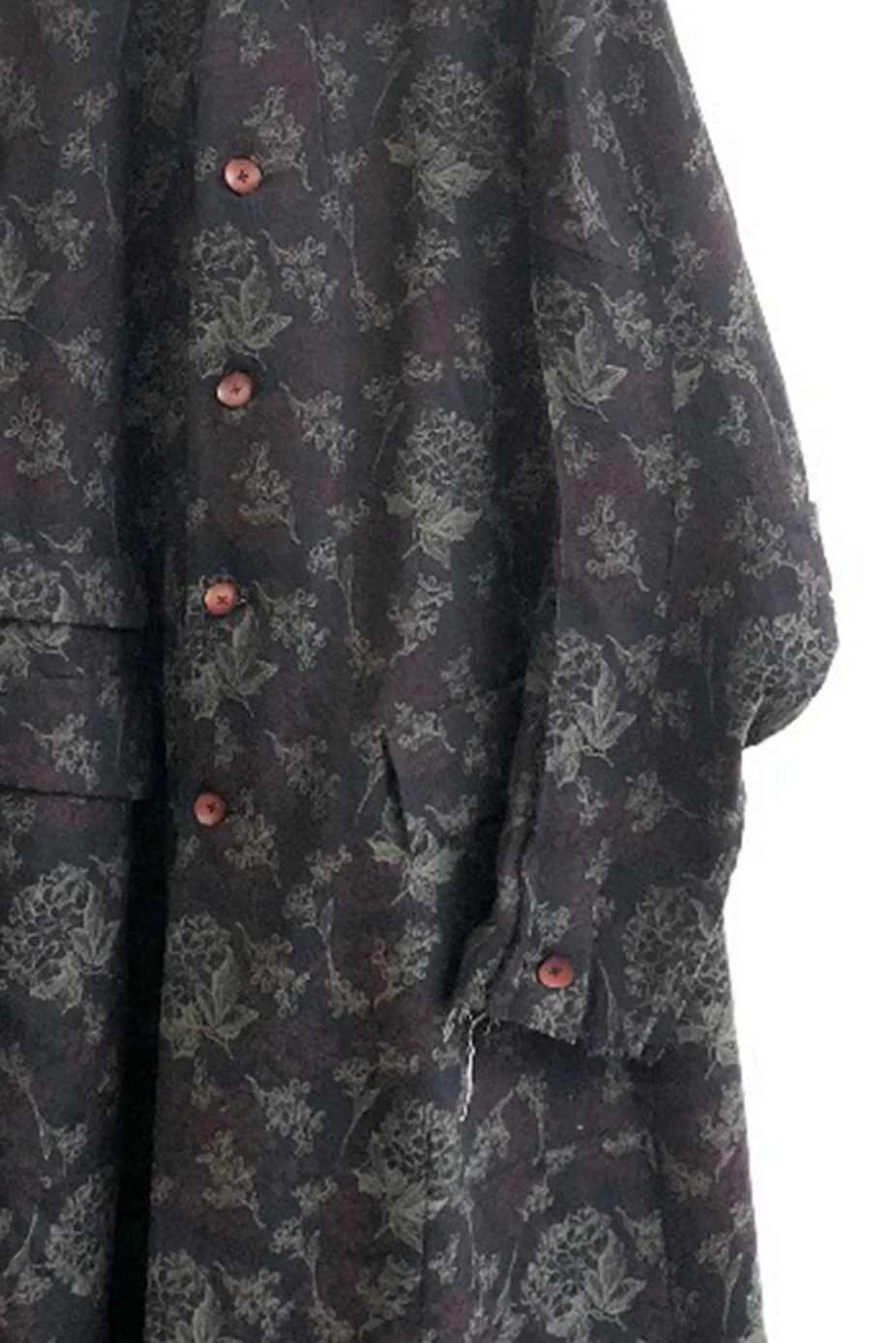 Peng Tai Body curve & knee shaped cotton jacquard working coat M017 - Image 12