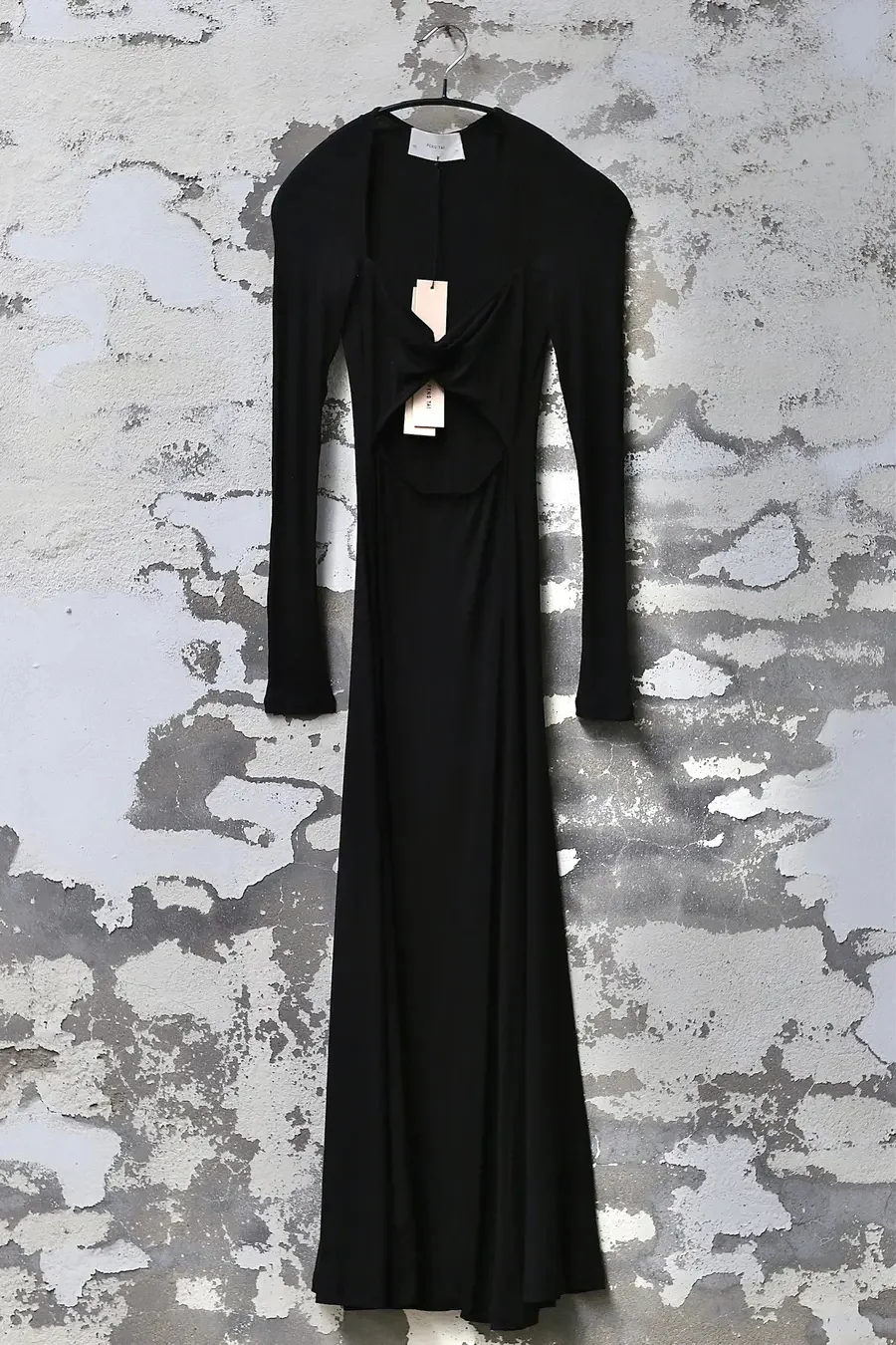 pengtai cutout long dress PTW23C10-1 jet black - Image 4