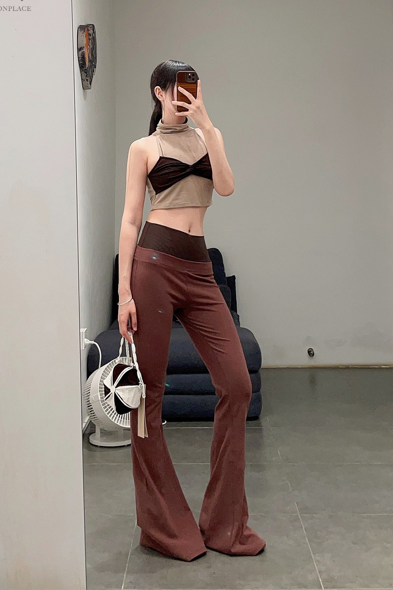 pengtai double waist flared pants PTW23D03-3 - Image 14