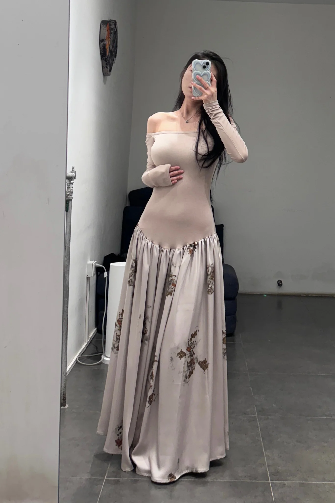 pengtai drug dyed printed strapless large dress PT-PTW23C05-3-0 - Image 11