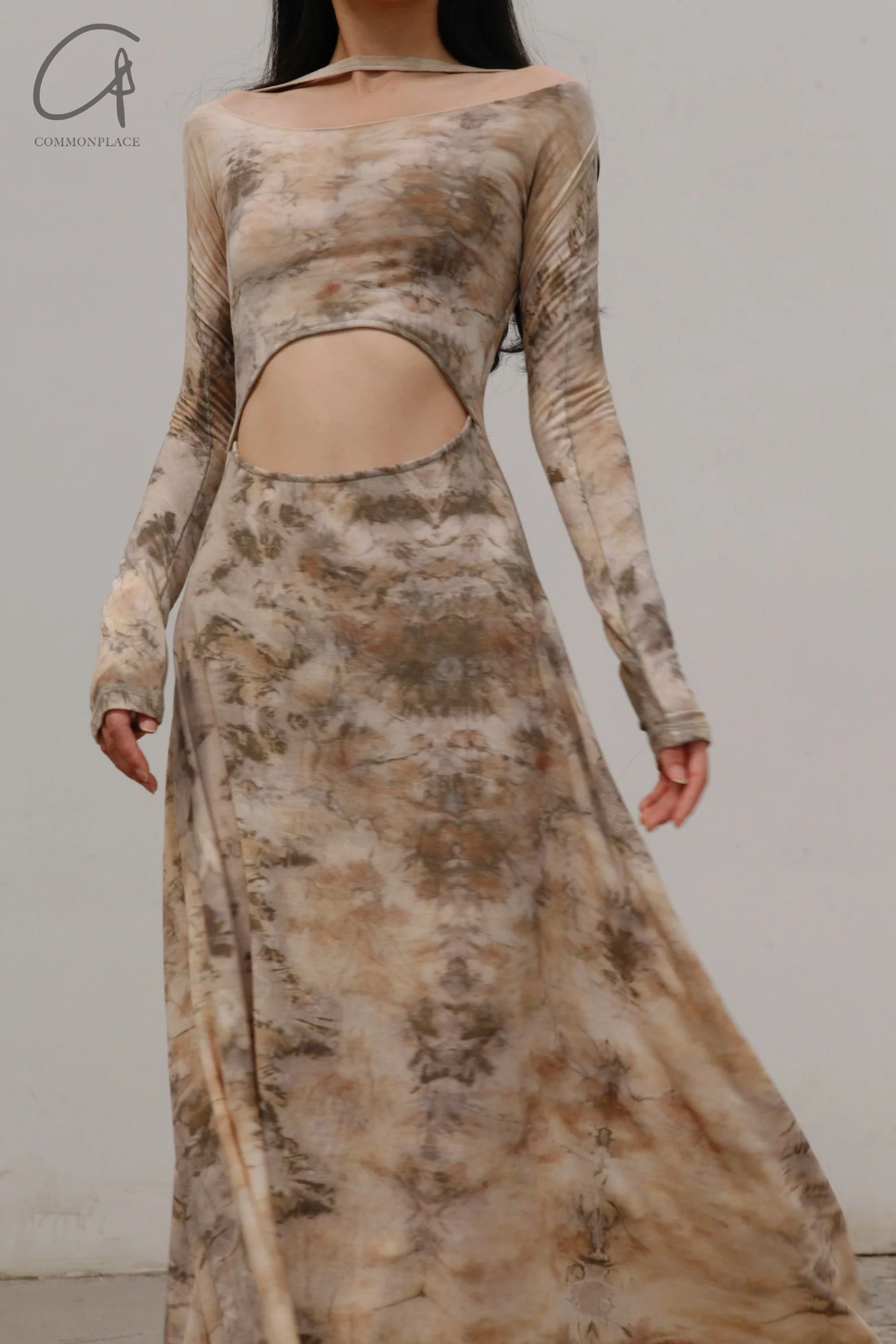 pengtai dyed cotton knitted dress PTW22C02-2 - Image 2
