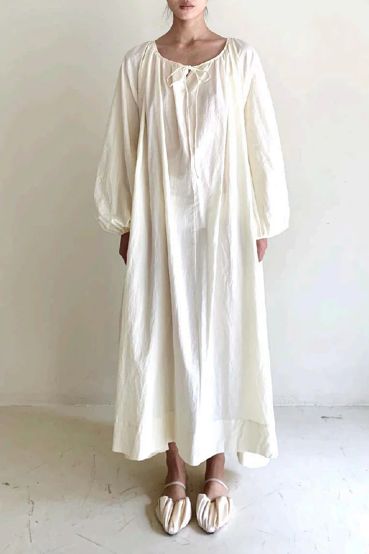 pengtai dyed cotton off-the-shoulder dress MRW22C01-1 (MRW22C01) - Image 10