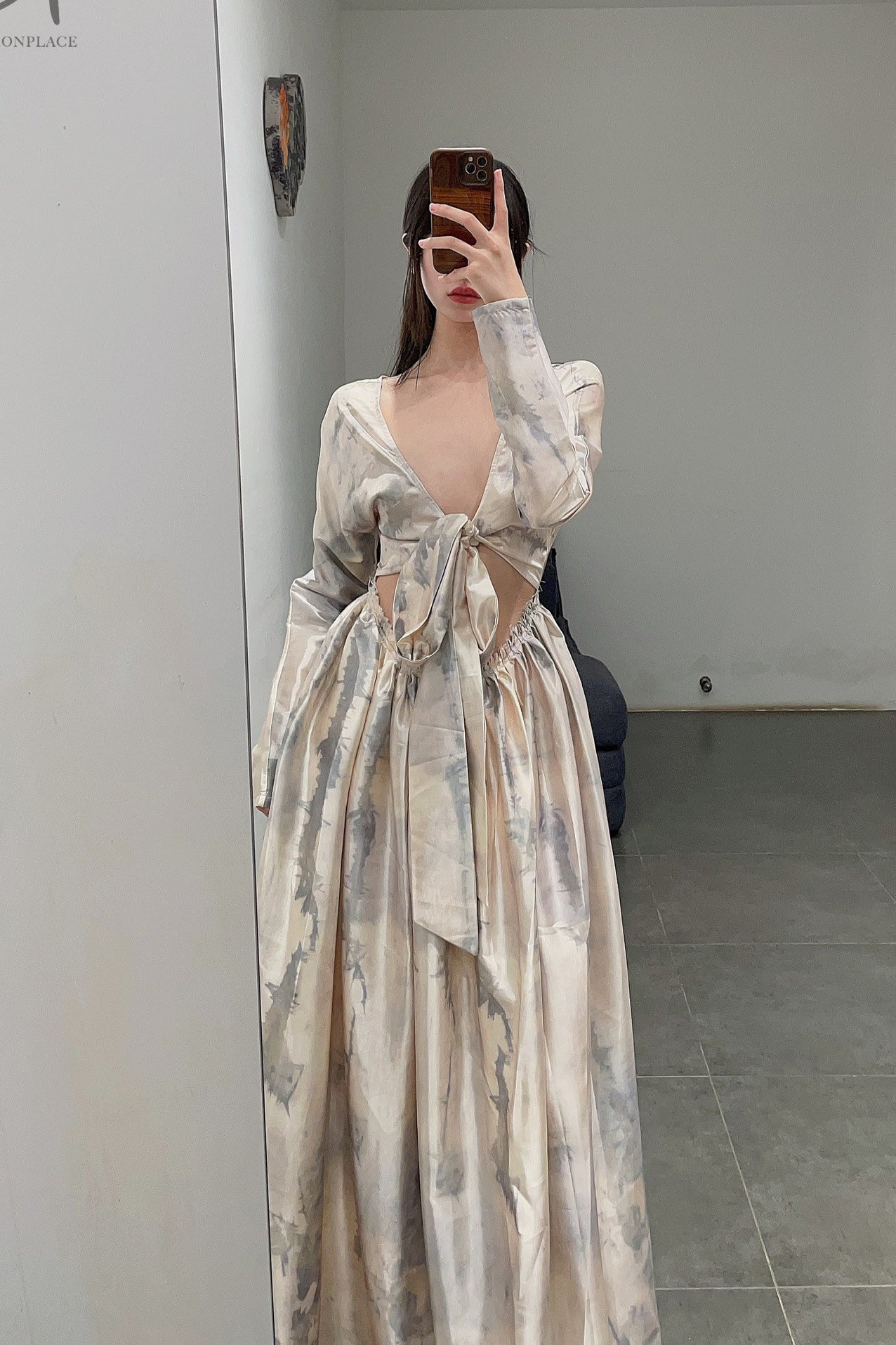 pengtai dyed satin dress PTS23C06-1 - Image 9