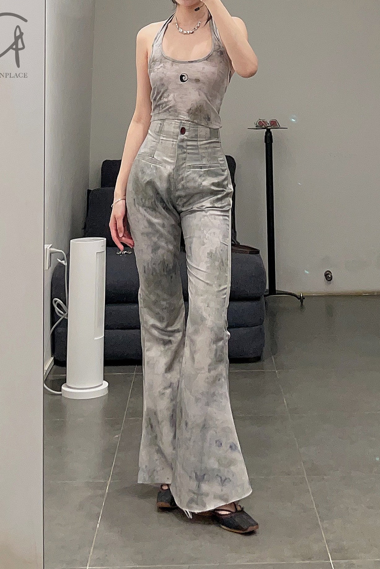 pengtai dyed satin flared pants PTW22D01-1 (PTW22D01) - Image 10