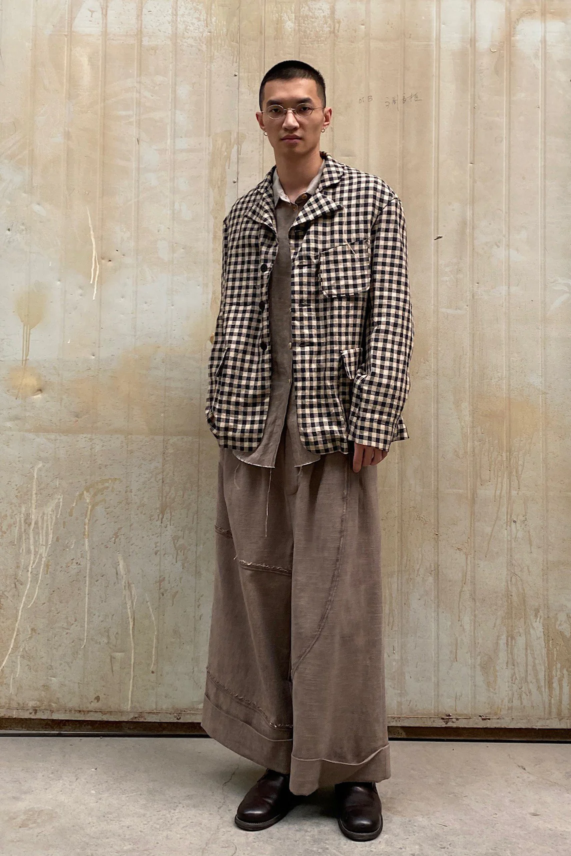 Peng Tai Linen check jacket M21019 - Image 5