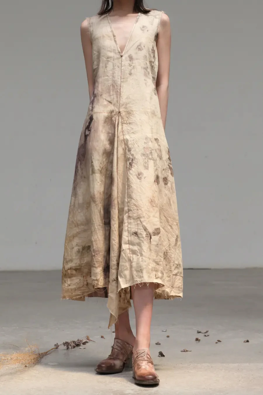Peng Tai flower dye dress IV8027 - Image 2