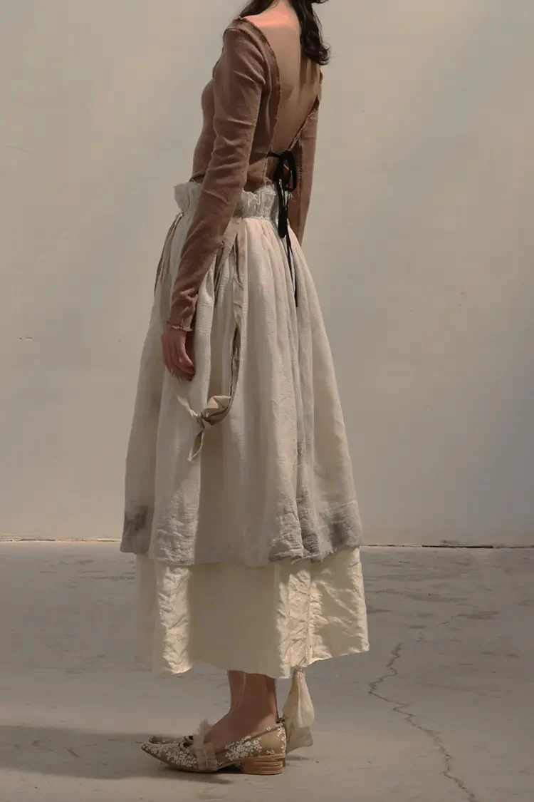 Peng Tai Flower Dye Skirt AW19045 - Image 2