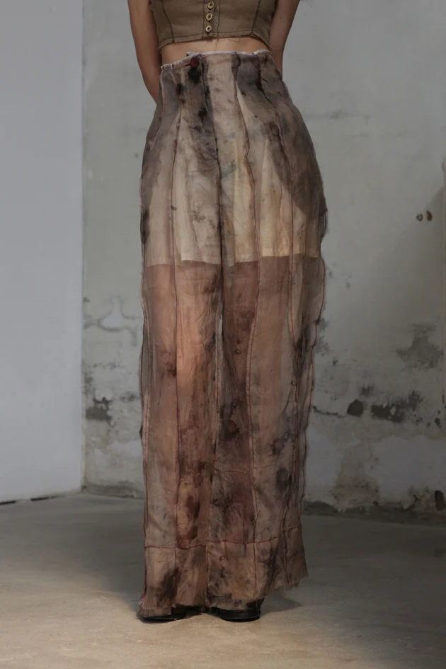 Peng Tai Classic High Waist Loose Casual Pants Series Collection PT-III9015-HUA Pattern PPT111 - Image 12