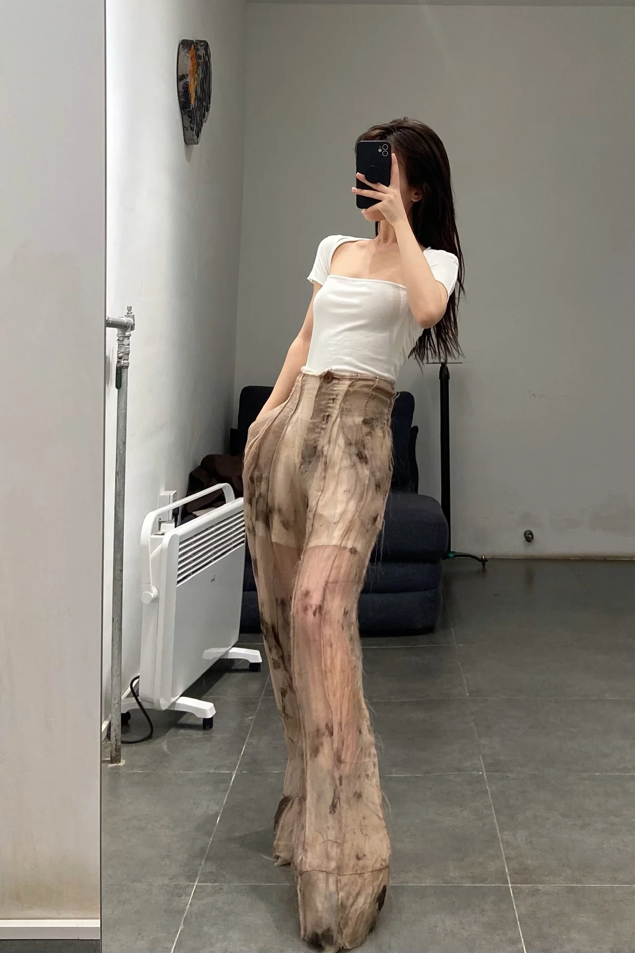 Peng Tai Classic High Waist Loose Casual Pants Series Collection PT-S20125-QHUA Light Color PPT111 - Image 8