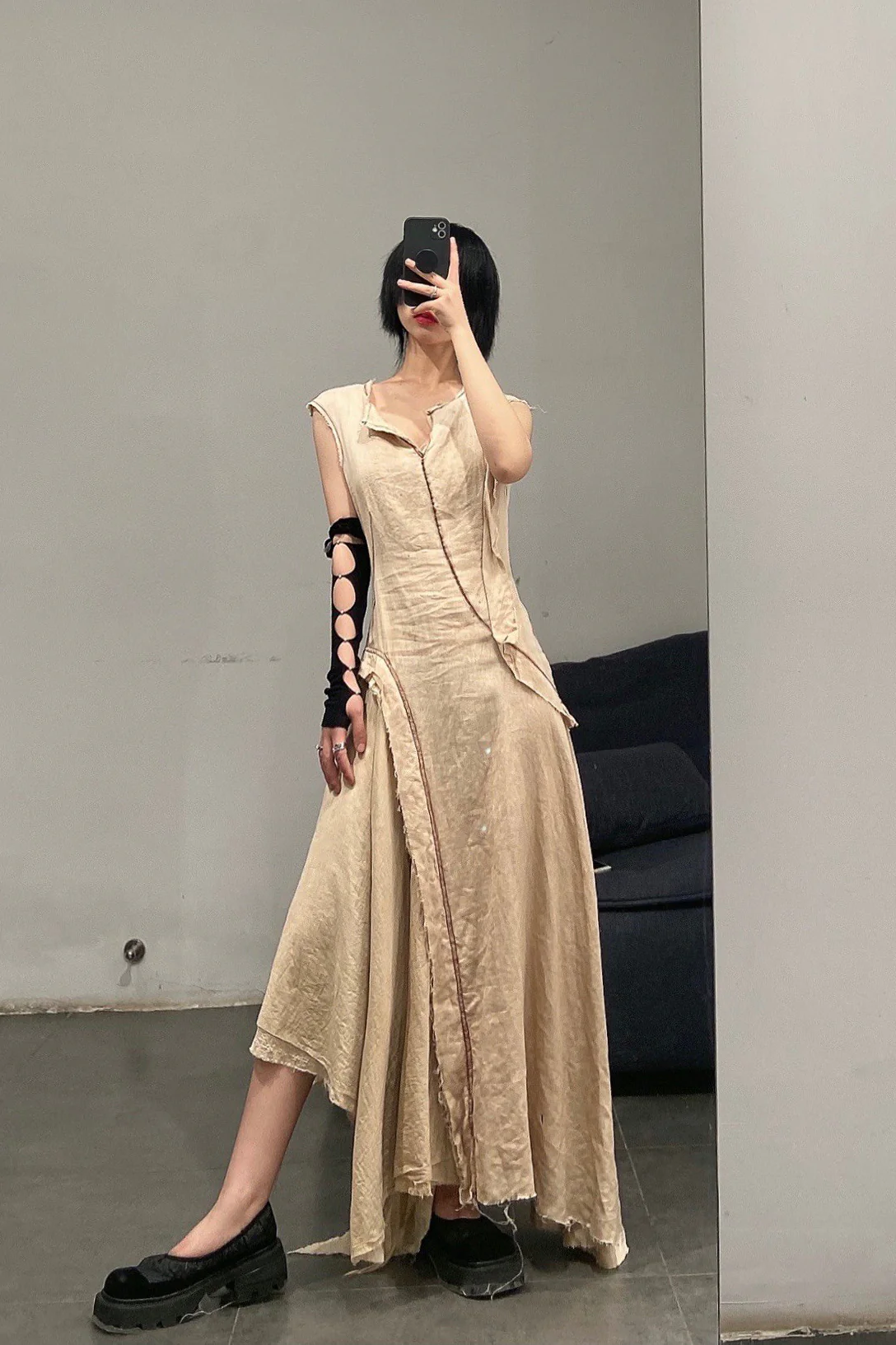 Peng Tai HAND DYED PANELLED DRESS S20091 - Image 25