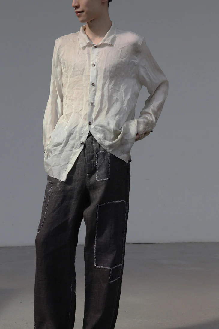 pengtai hand-stitched patch trousers S20305 - Image 18
