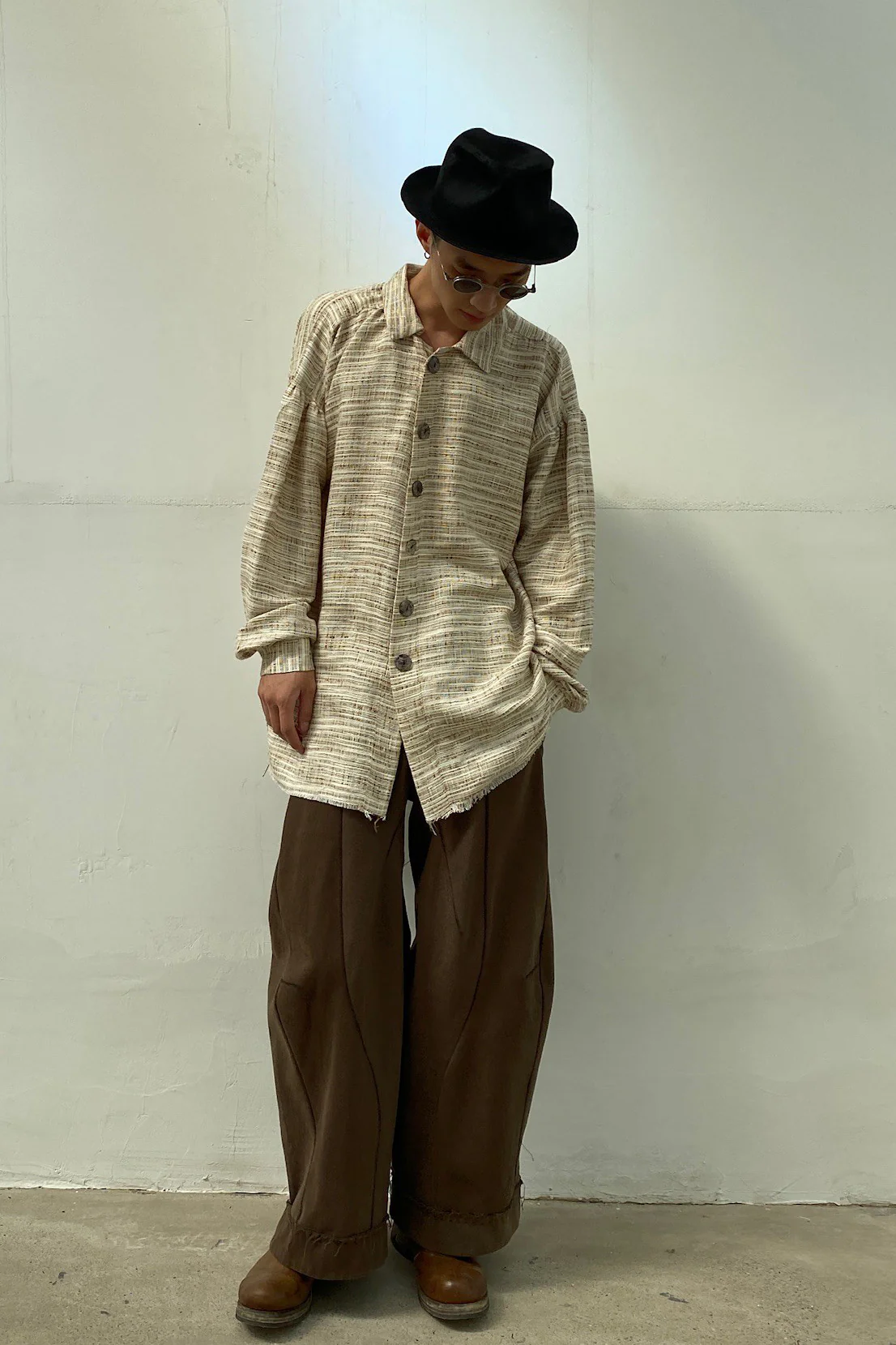 pengtai hand-woven linen overalls shirt MW21016 - Image 17