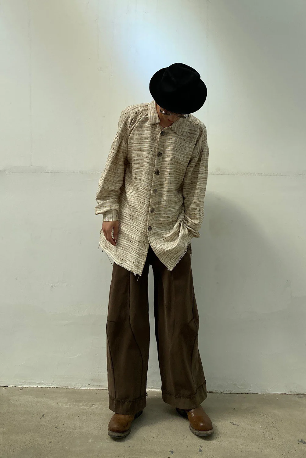 pengtai hand-woven linen overalls shirt MW21016 - Image 19