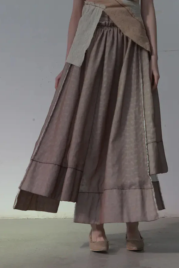 Peng Tai GATHERED HIGH WAIST SKIRT S20112 - Image 4