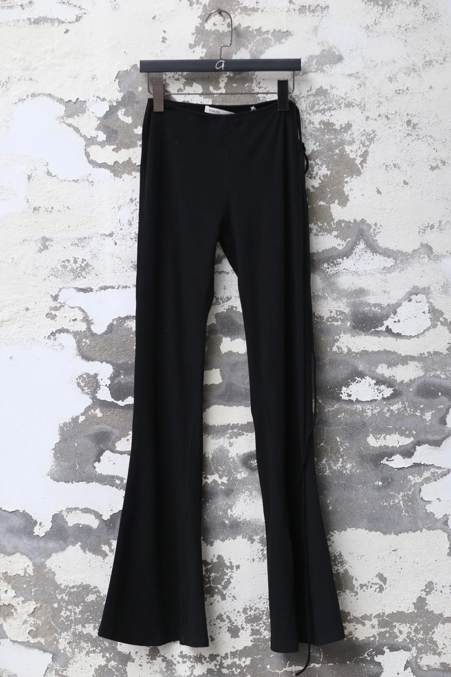 pengtai lace-up bell pants PTS23D03-3 black PTS23D03