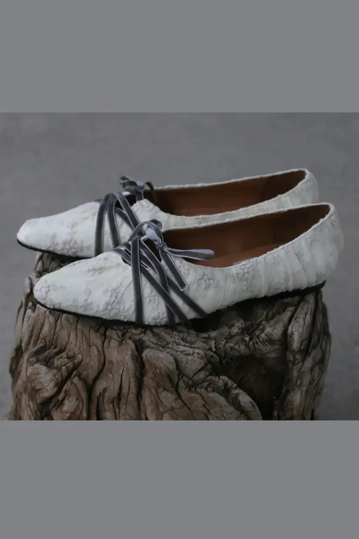 pengtai lace wormwood dyed flat shoes AW21034 PPT24 - Image 2