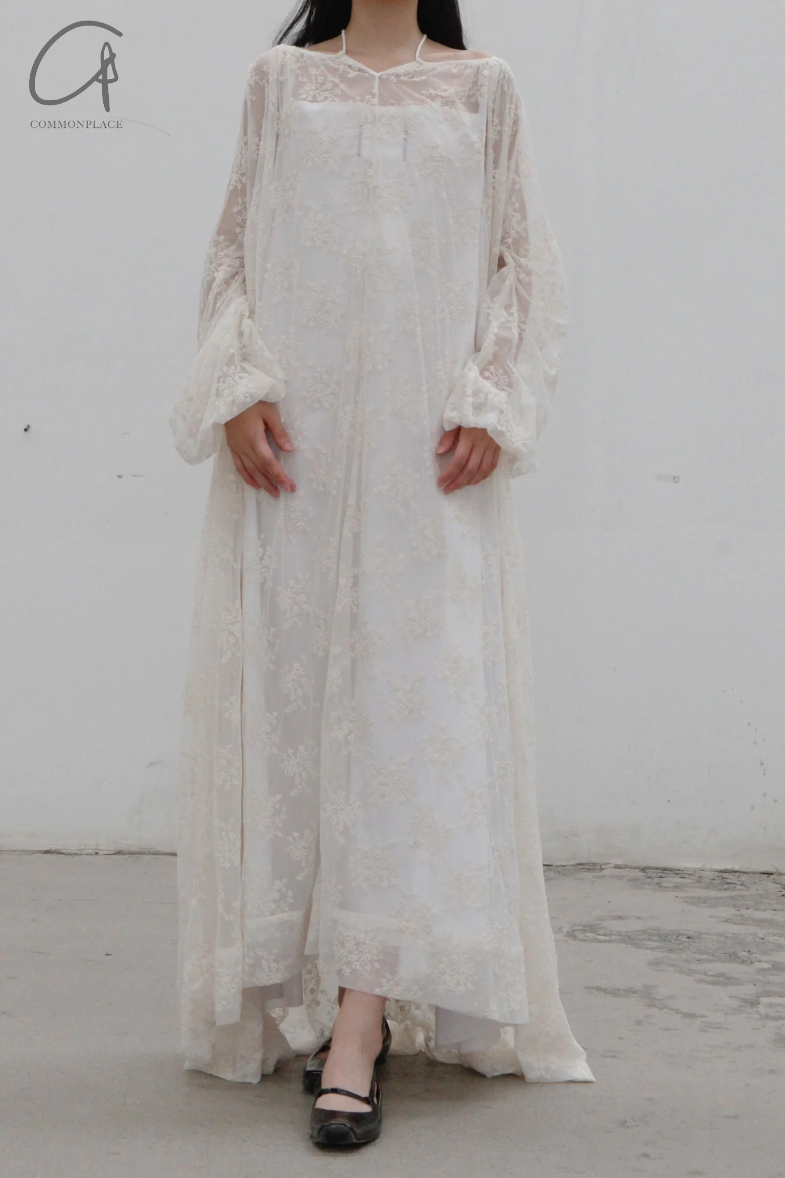 pengtai lace ZAAD dress MRW22C01-2 almond color (MRW22C01)