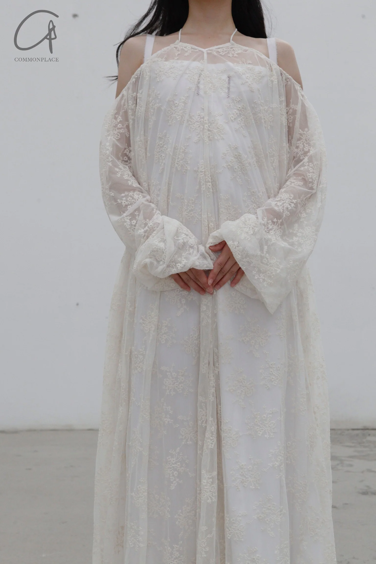 pengtai lace ZAAD dress MRW22C01-2 almond color (MRW22C01) - Image 5
