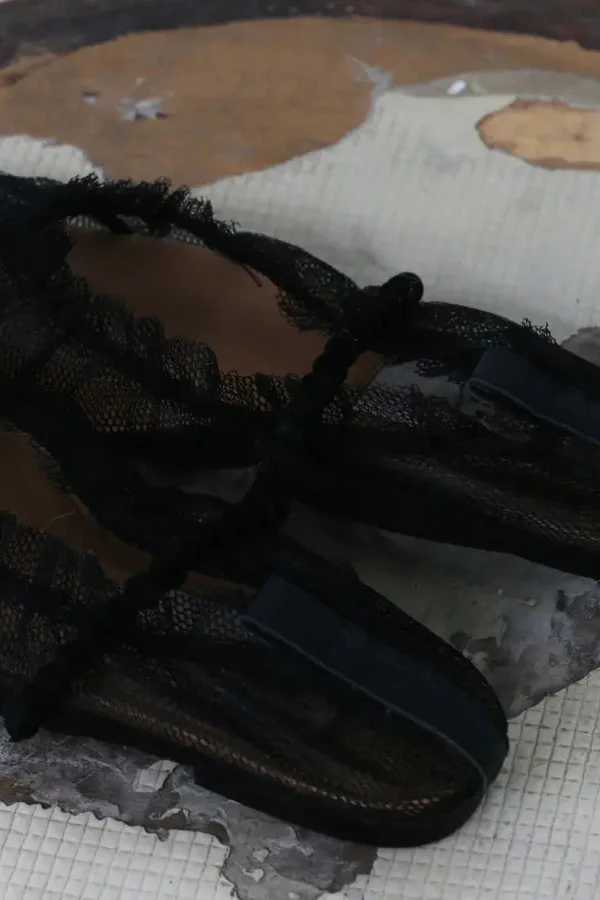 pengtai leather flat shoes black A21104 PPT2014 - Image 6