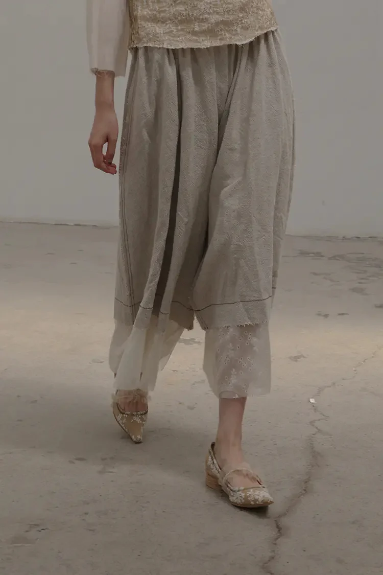 Peng Tai Linen Cropped Pants AW19048 - Image 4