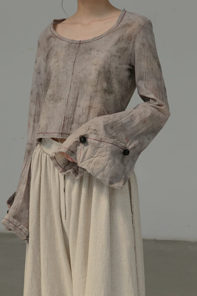 Peng Tai Linen Cropped Pants AW19048 - Image 6